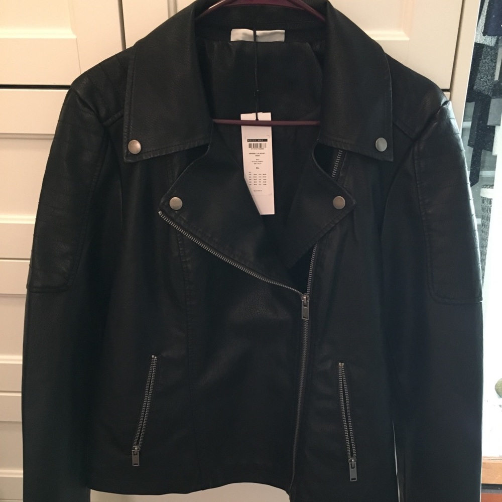Faux leather jacket